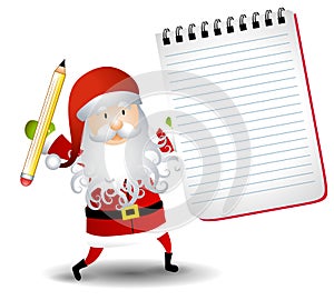 Santa Claus Notepad List 2