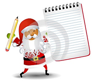 Santa Claus Notepad List