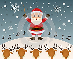 Santa Claus Orchestra Leader