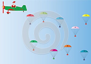 Santa Claus and Parachutes