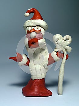 Santa Claus from plasticine