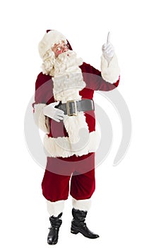 Santa Claus Pointing Up