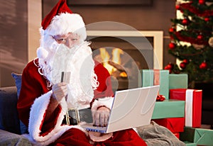 Santa Claus purchasing online