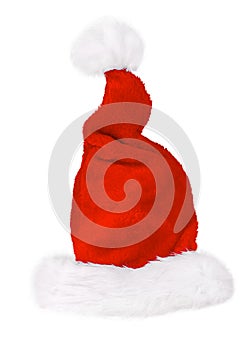 Santa Claus red hat isolated on white background