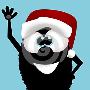 Santa Claus in retro look