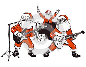 Santa Claus rock band