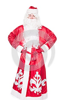 Santa Claus, russian Ded Moroz, isolated on white background