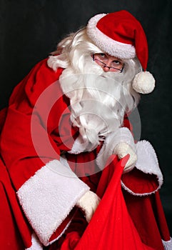 Santa Claus with a sac
