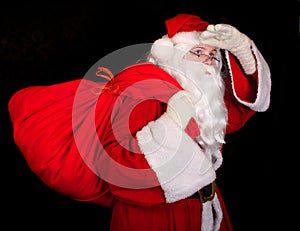 Santa Claus with a sac