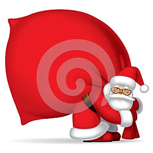 Santa Claus with sack