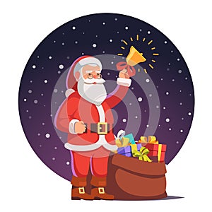 Santa claus with sack full of gifts