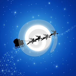 Santa Claus on Sledge photo