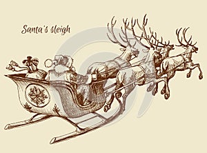 Santa Claus sleigh