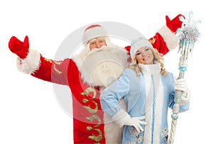 Santa Claus and Snow Maiden