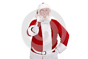 Santa Claus with thumb-up