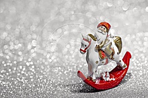 Santa Claus toy .Christmas and New Year decoration.