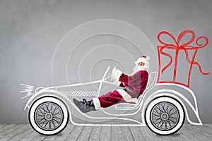 Santa Claus travel by car