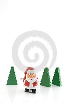 Santa Claus with trees