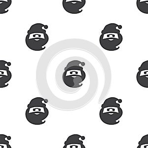 Santa claus, vector seamless pattern