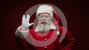 Santa Claus Vulcan salute