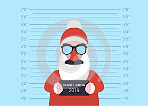 Santa Claus, who is suspected of giving presents in the new 2019 year