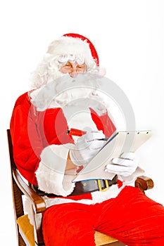 Santa Claus with wish list