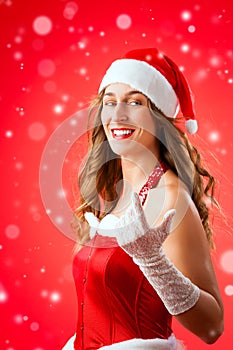 Santa Claus woman wanting you