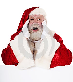 Santa Clause reading book