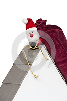 Santa Clause on a roof