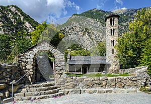 Santa Coloma church of pre-Romanesque structure at Andorra