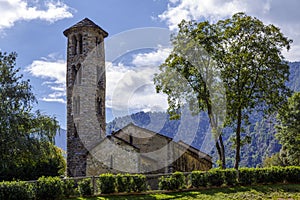 Santa Coloma church of pre-Romanesque structure at Andorra