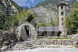 Santa Coloma church of pre-Romanesque structure at Andorra