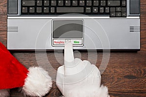 Santa computer list Naughty or Nice