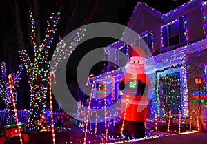 Santa Counts Down the Days - Holiday Lights