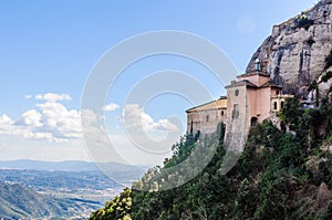 Santa Cova Chapel near Montserrat in Catalonia, Spain