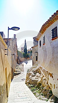 the Santa Creu castle in Calafell, Costa Dorada, Tarragona photo