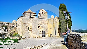 the Santa Creu castle in Calafell, Costa Dorada, Tarragona photo