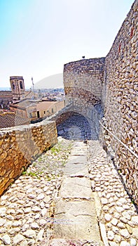 the Santa Creu castle in Calafell, Costa Dorada, Tarragona photo