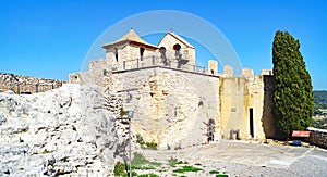 the Santa Creu castle in Calafell, Costa Dorada, Tarragona photo