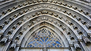 Santa Creu i Santa Eulalia Cathedral in Barcelona, Catalonia, Spain