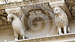 Santa Croce baroque church in Lecce