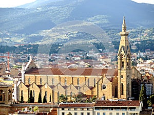 The Santa Croce church in Florence