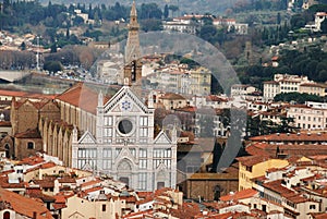 Santa Croce church in Florence photo