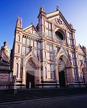 Santa Croce church in Florence Italy photo