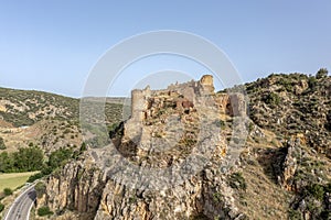 Santa Croche Castle is a medieval castle built on the site of Santa Croche, on the outskirts of the town of Albarracin, province photo