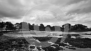 The Santa Cruz beach in Santa Cruz Galicia, Spain