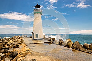 Santa Cruz Breakwater Lighthouse, California photo