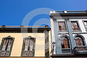 Santa Cruz de La Palma colonial house facades