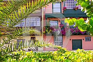 Santa Cruz de La Palma colonial house facades