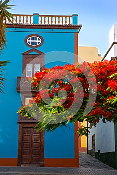 Santa Cruz de La Palma colonial house facades photo